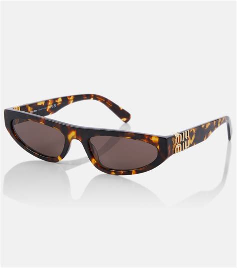 miu miu cat eye sonnenbrille|Miu Miu Eyewear Miu Glimpse cat.